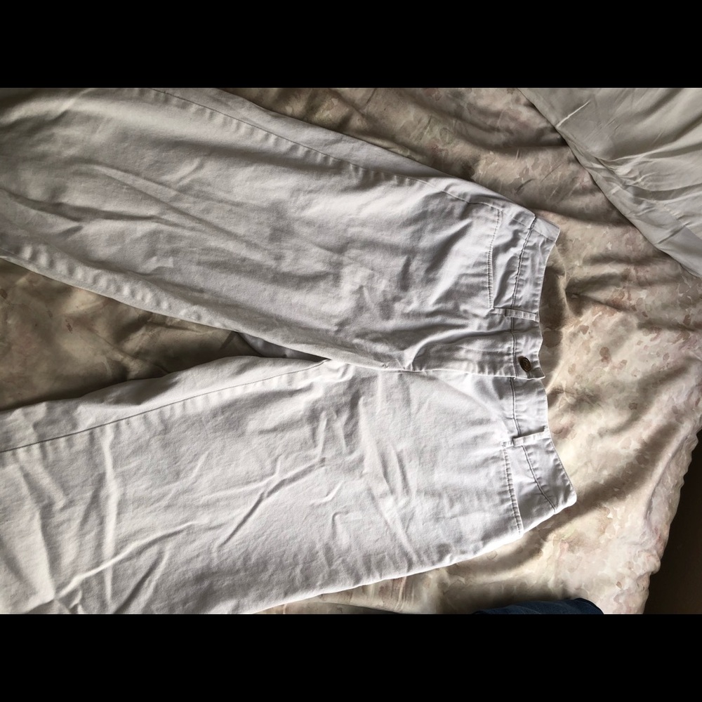 White over sized pants
